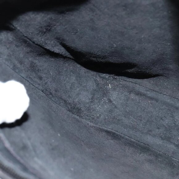 GUCCI Web Sherry Line Shoulder Bag Leather Black Gold Red Auth IN032 - Picture 13 of 16